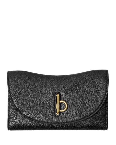 burberry d-ring leather continental wallet|Burberry rocking horse wallet.